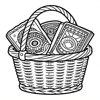 Cascading Orchids - Free printable coloring page