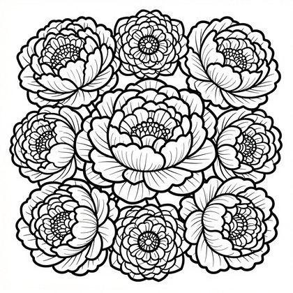 Mantle Arrangement - Free printable coloring page