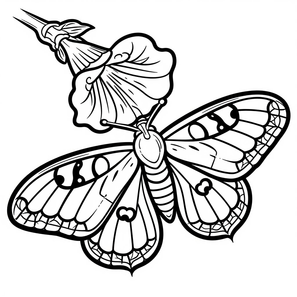 Caterpillar Stages - free printable coloring page