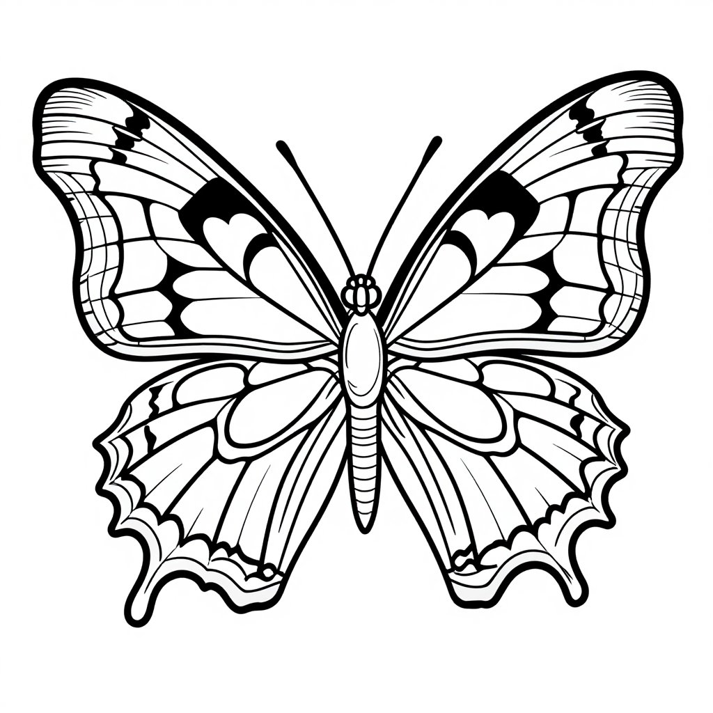 Rosy Maple Moth - free printable coloring page