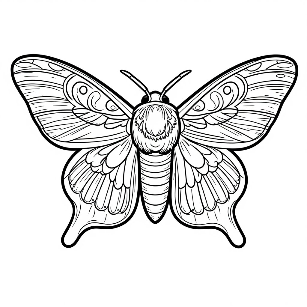 Red Admiral - free printable coloring page
