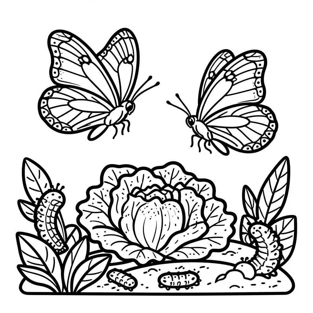 Peacock Butterfly - free printable coloring page