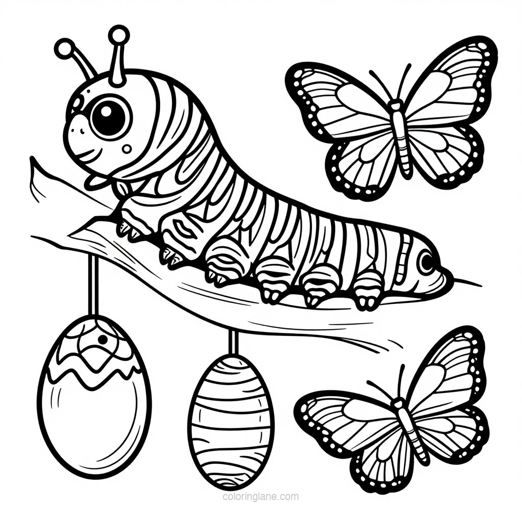 Owl Butterfly - free printable coloring page