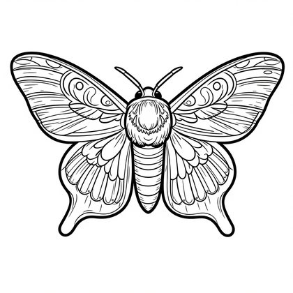 Red Admiral - Free printable coloring page