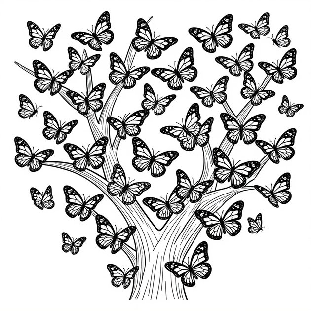 Swallowtail - Free printable coloring page