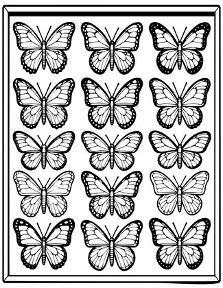 Specimen Cabinet - Free printable coloring page