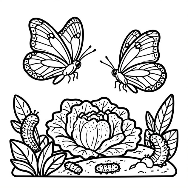 Atlas Moth - Free printable coloring page