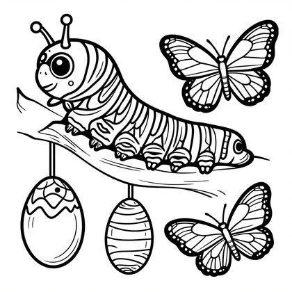 Owl Butterfly - Free printable coloring page
