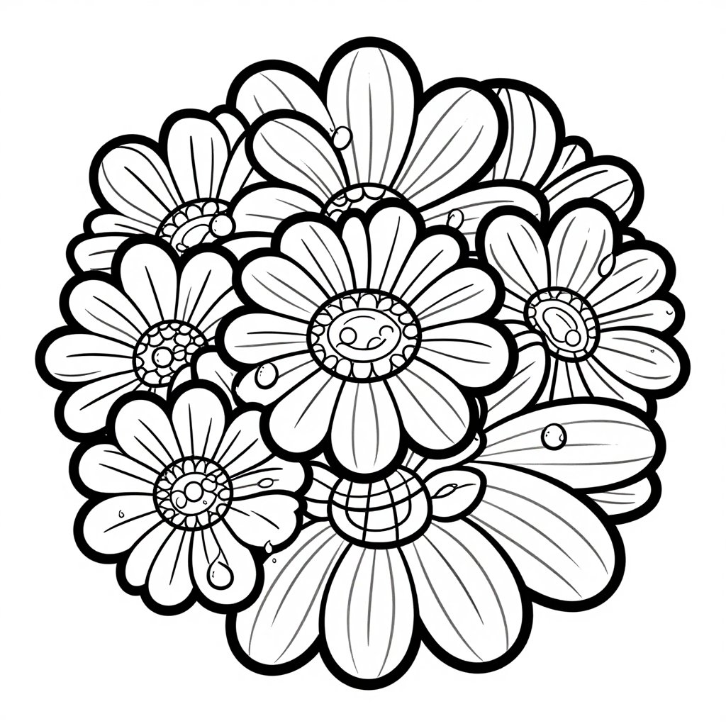 Herb Garden Row - free printable coloring page