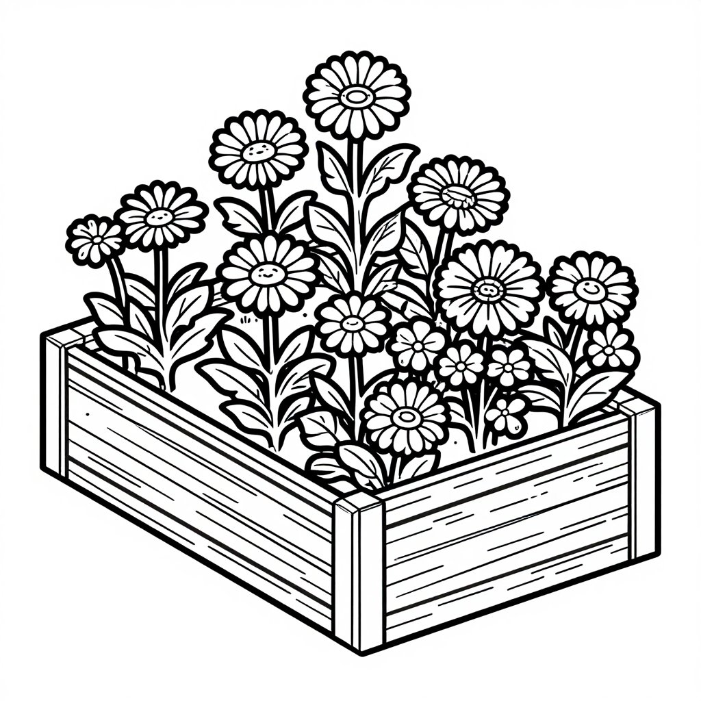 Calendula Oil Infusion - free printable coloring page