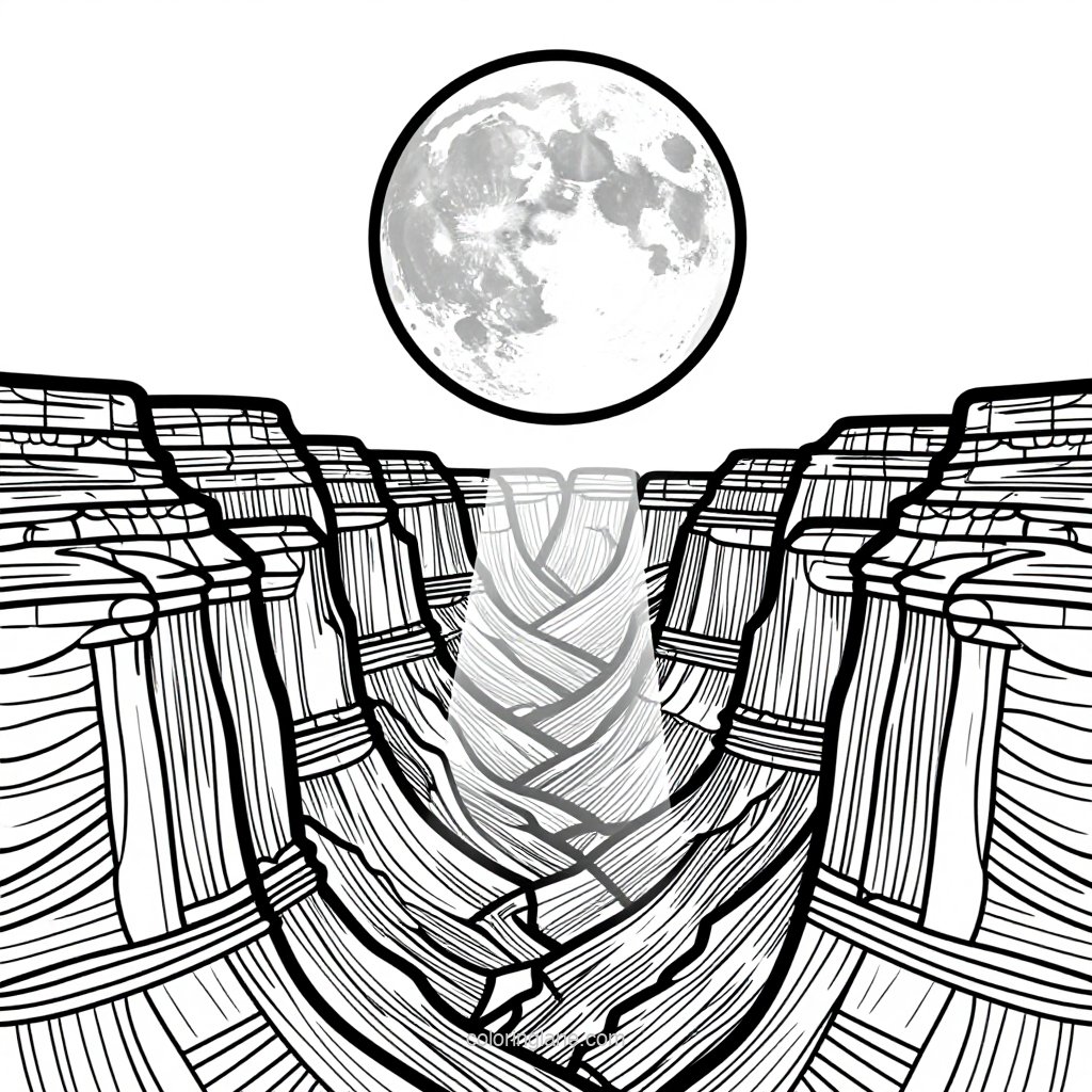 Rock Arch - free printable coloring page