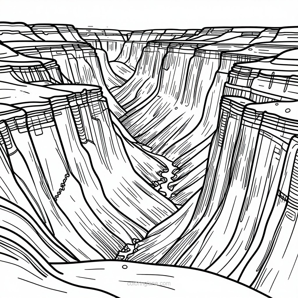 Ancient Dwelling - free printable coloring page