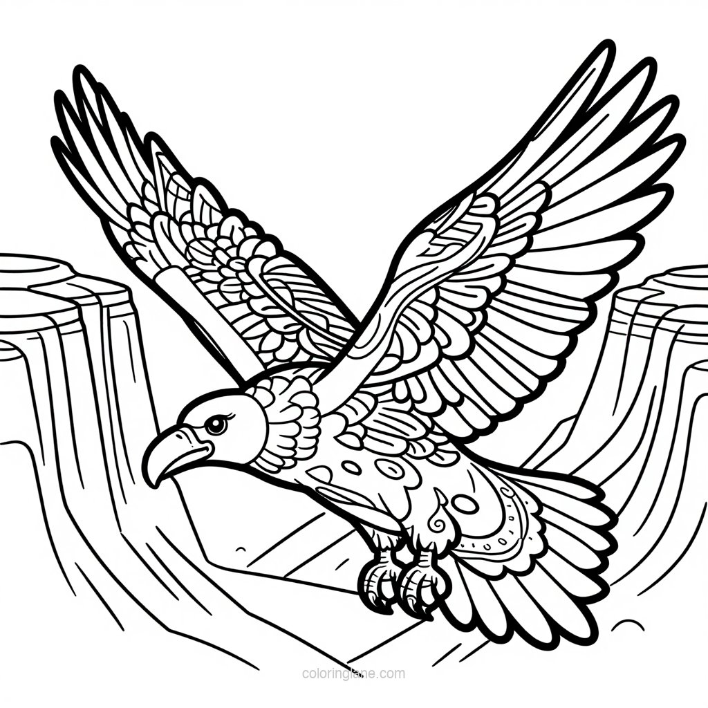 Desert Varnish - free printable coloring page