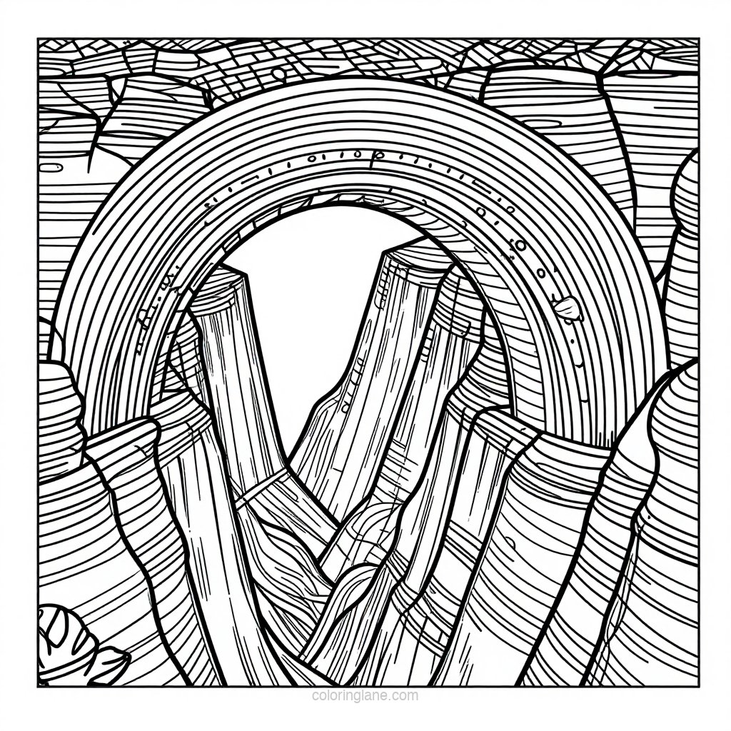 Dawn Mist - free printable coloring page