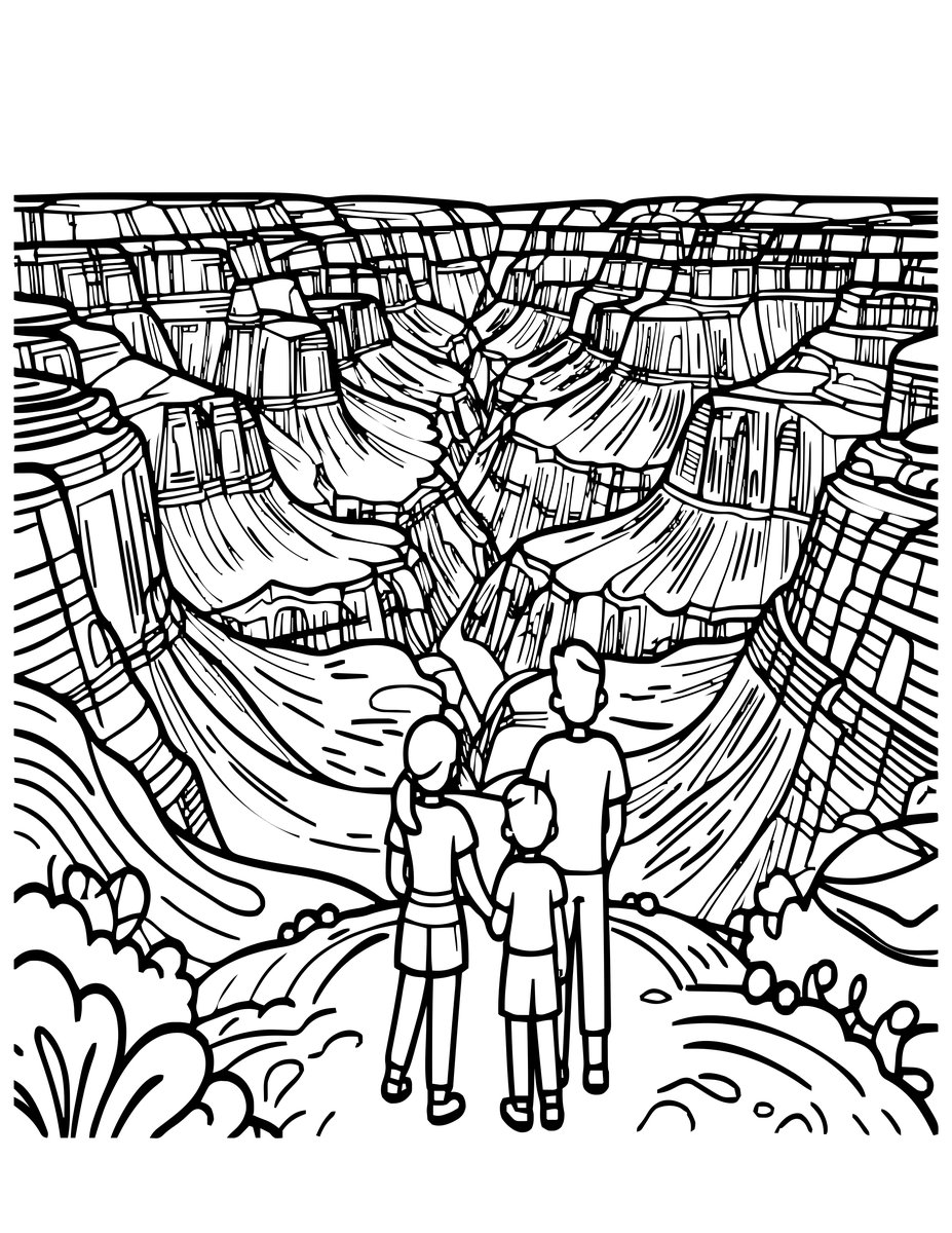Overlook Vista - free printable coloring page
