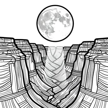 Rock Arch - Free printable coloring page