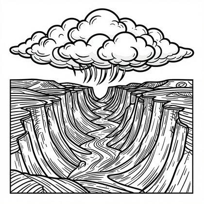 Snow Rim - Free printable coloring page