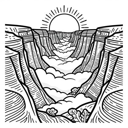 Cactus Foreground - Free printable coloring page