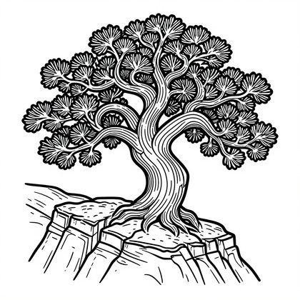 Aerial Map - Free printable coloring page