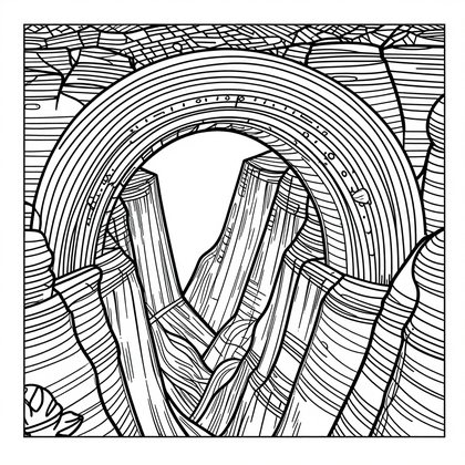 Flash Flood - Free printable coloring page