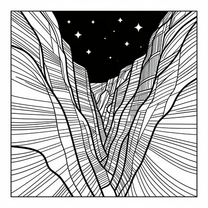 Dawn Mist - Free printable coloring page