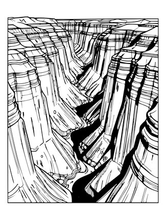 Shadow Play - Free printable coloring page