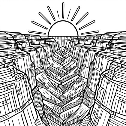 Rock Layers - Free printable coloring page