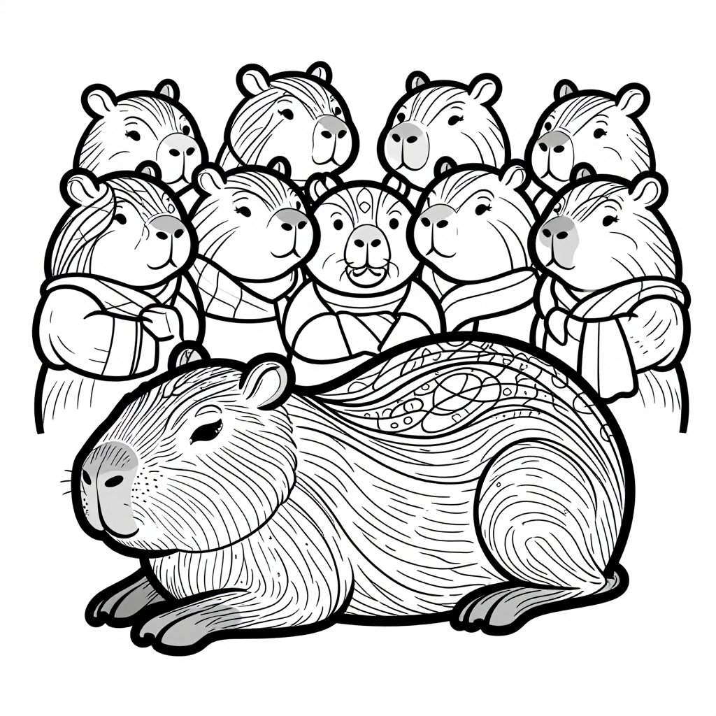 Grass Munch - free printable coloring page