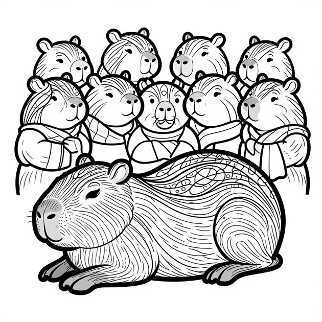 Grass Munch - Free printable coloring page