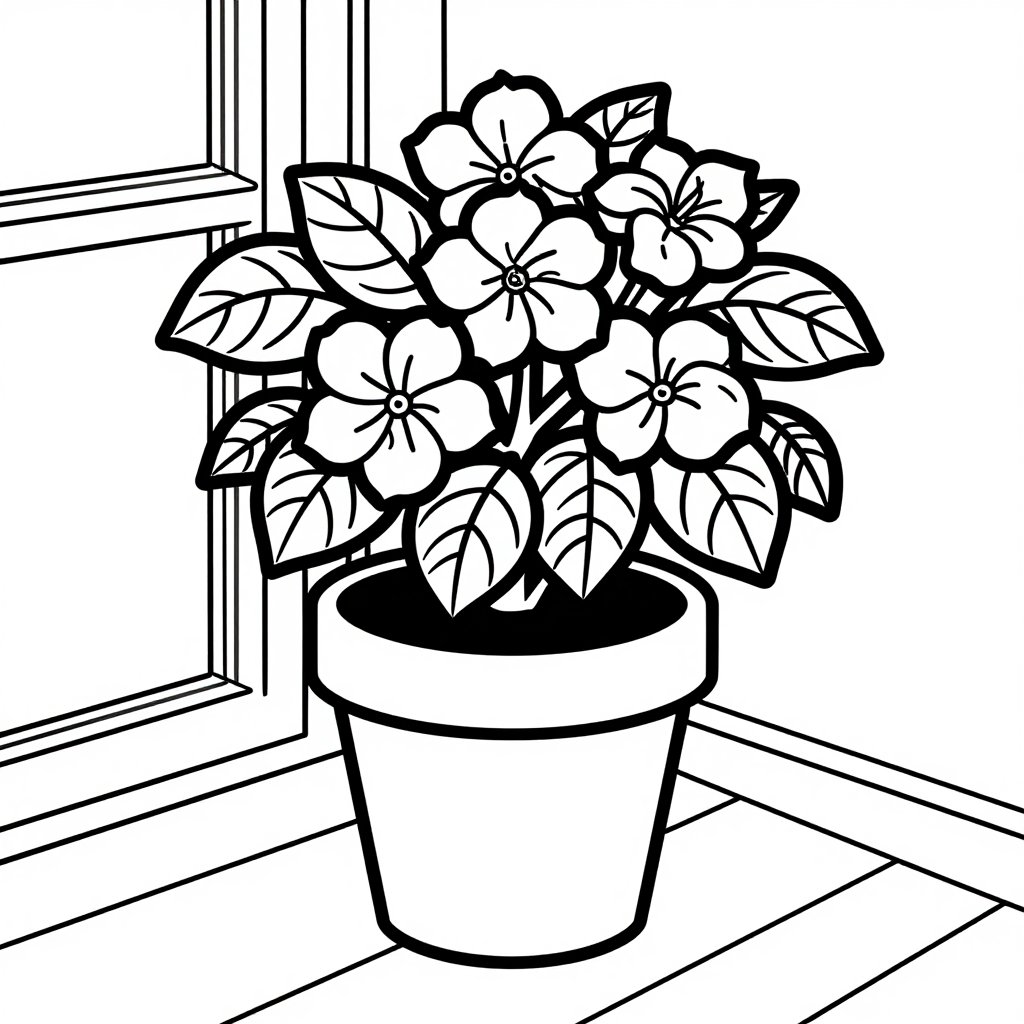 Gardenia Leaf - free printable coloring page