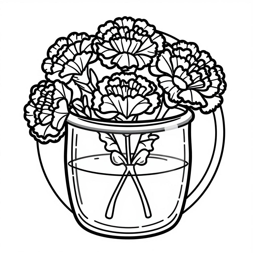Gardenia Perfume - free printable coloring page