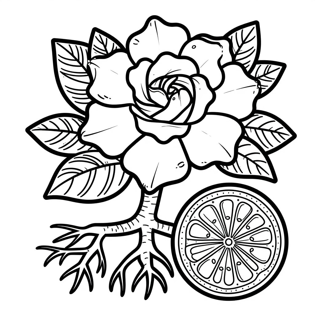 Carnation May Day - free printable coloring page