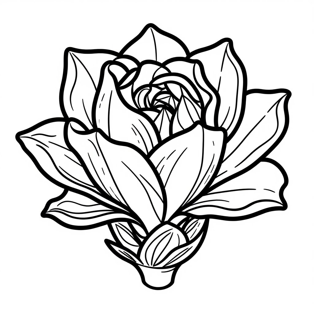 Carnation Field - free printable coloring page