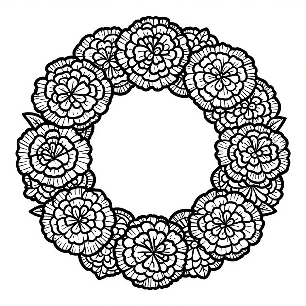 Gardenia in Hair - Free printable coloring page