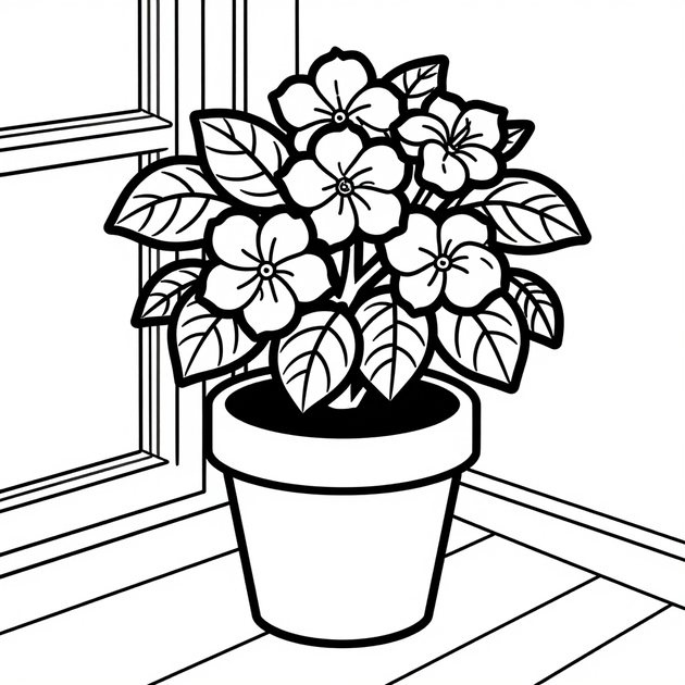 Gardenia Leaf - Free printable coloring page
