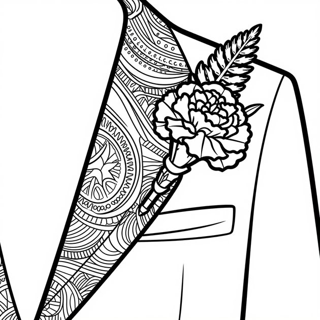Gardenia Close-Up - Free printable coloring page