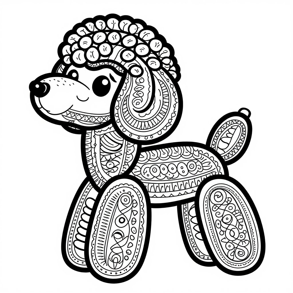 Balloon Artist - free printable coloring page