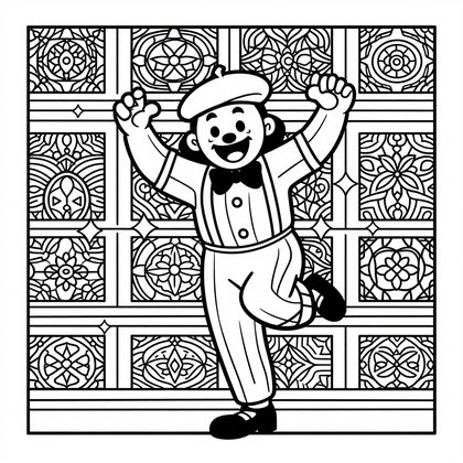 Mime - Free printable coloring page