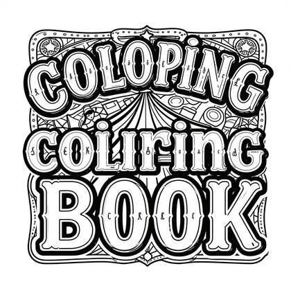 Circus Poster - Free printable coloring page