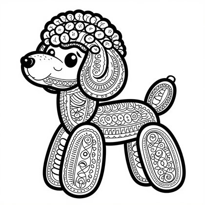 Balloon Artist - Free printable coloring page