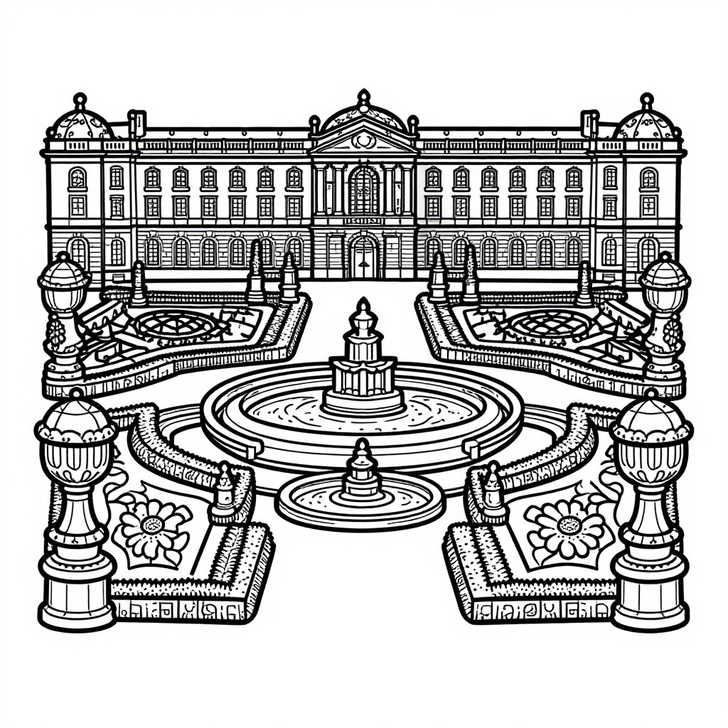 Japanese Castle - free printable coloring page