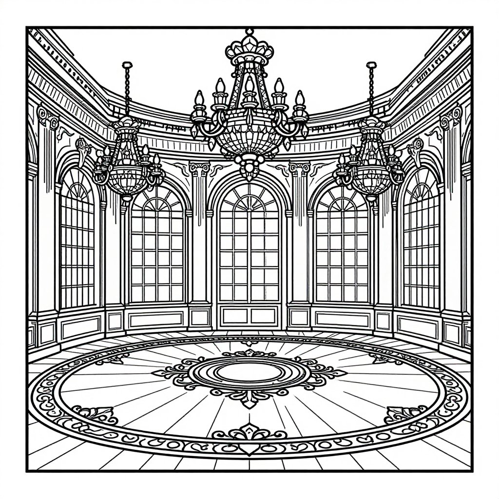 Hohenzollern Castle - free printable coloring page