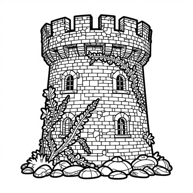 Taj Mahal Palace - Free printable coloring page