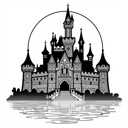Balmoral Castle - Free printable coloring page