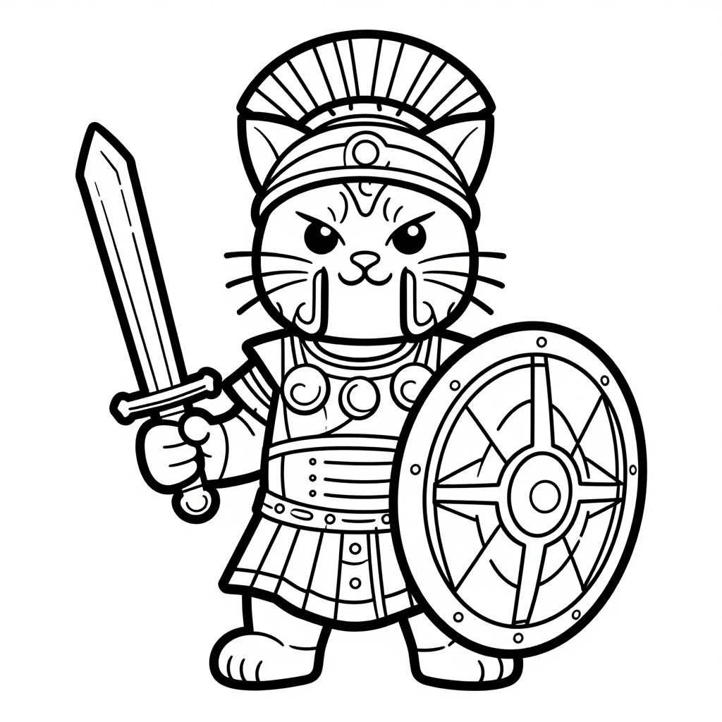 Cowgirl Cat - free printable coloring page