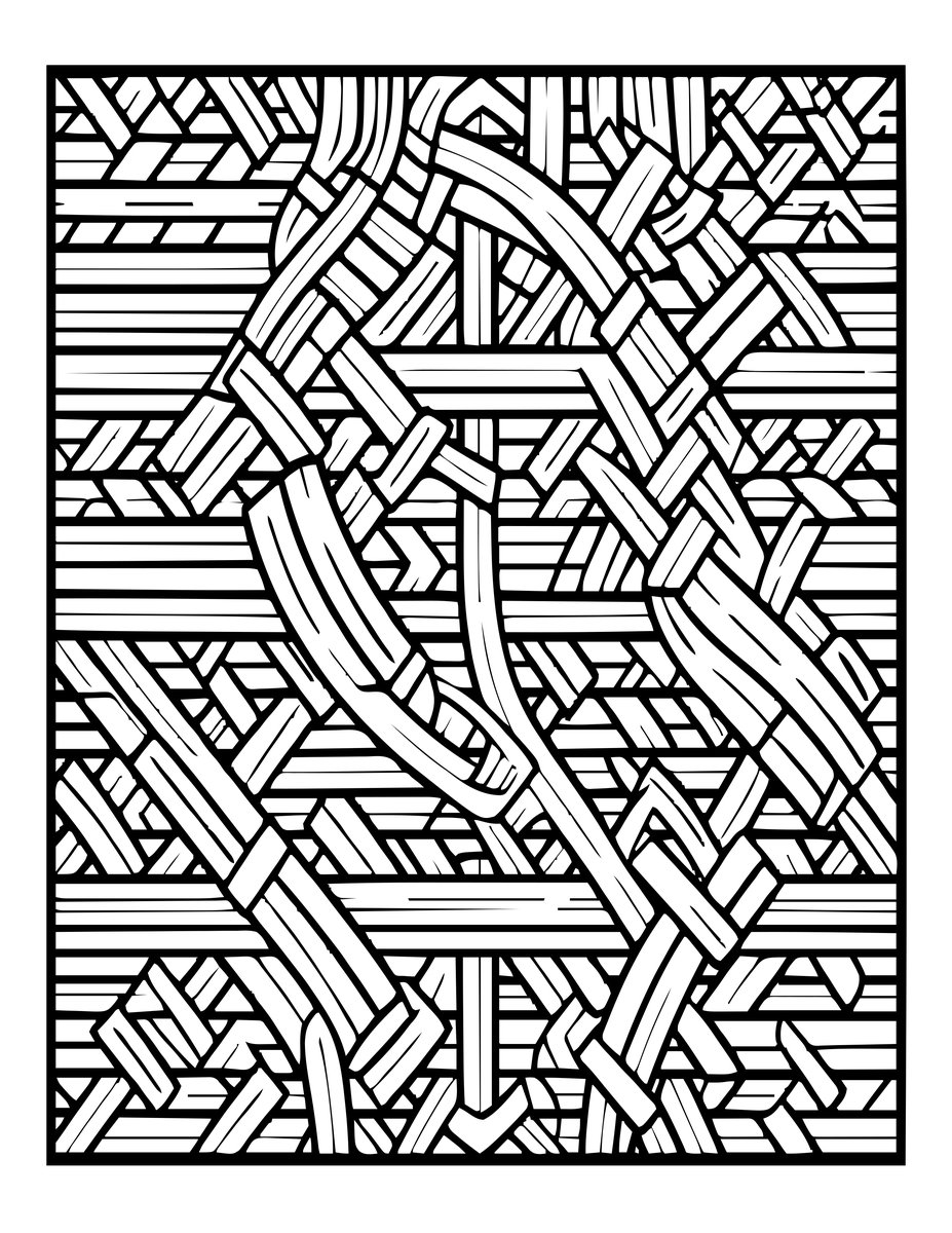 Knotwork Panel - free printable coloring page