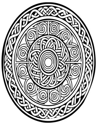 Celtic Mandala - Free printable coloring page