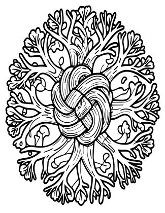 Dara Knot - Free printable coloring page