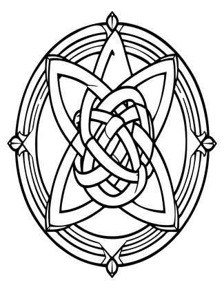 Trinity Knot - Free printable coloring page