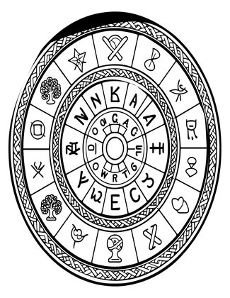 Celtic Calendar - Free printable coloring page